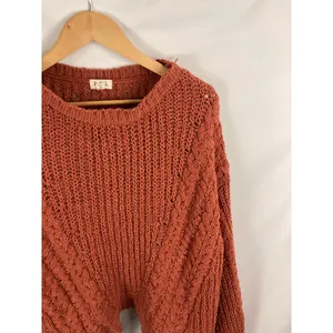 POL Chunky Knit Oversized Orange Sweater Size Small thumbnail 4