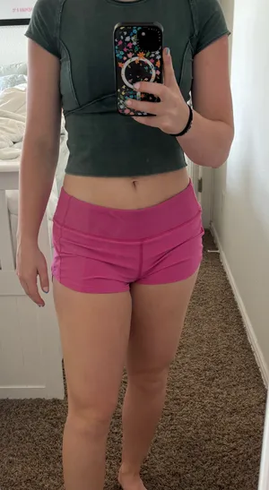 Hot Pink Lululemon Shorts 2.5" Speed Up low-rise thumbnail 1