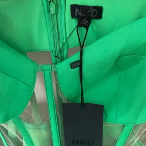 NBD Talulla Bustier Mesh Mini Dress Green Size Small NWT Cutout Corset Party thumbnail 6