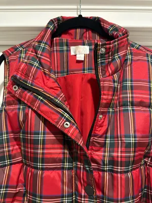 Belle by Kim Gravel NWOT Tartan Plaid Vest thumbnail 2