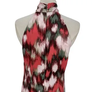 NWT Banana Republic Silky Twill Sleeveless Halter Midi Dress Size 6‎ Feminine thumbnail 9