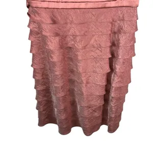 Adrianna‎ Papell Sleeveless Double V-Neck Shutter Pleat Tiered Midi Dress Size 8 thumbnail 2