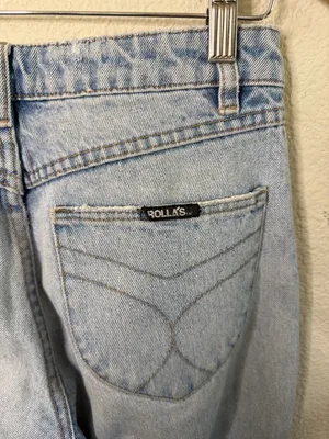 Rollas Classic Straight High Rise Jeans Light‎ Medium Wash Womens Size 27 thumbnail 6