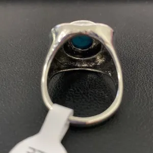 Silver and Turquoise Ring Size 10.25 thumbnail 4