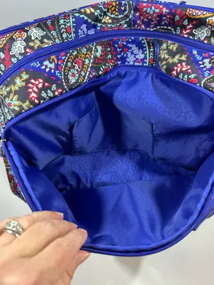 Vera Bradley Petite Paisley Weekender Travel Bag Carry On Laptop Sleeve thumbnail 10