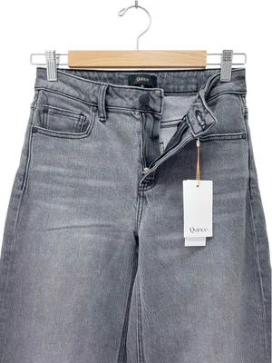 Quince Bella Stretch Relaxed Straight Jeans Sz 26 Stonewashed Grey NWT High Rise thumbnail 7
