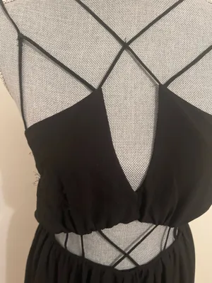 Windsor Black Strappy Dress Mini. Size Small  thumbnail 3