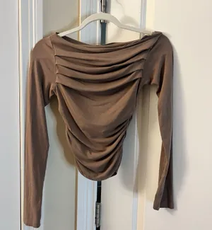 Women’s Long Sleeve off the shoulder top thumbnail 1