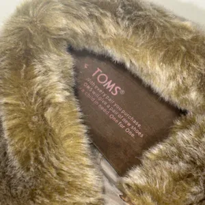 TOMS Nepal Chestnut Brown Suede Faux‎ Fur Trim Moccasin Boots Womens 8.5 710515 thumbnail 7