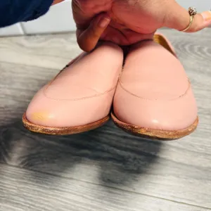 Madewell Pink Leather Slip On‎ The Frances Loafer Women's Size 7 thumbnail 4