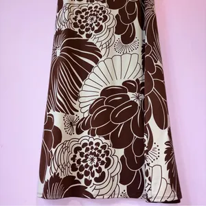Y2K Jonathan Martin Retro Japanese Floral Maxi Babydoll Dress Women M Neutral thumbnail 6