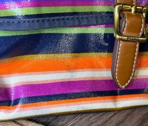 Fossil Striped Coated Canvas Crossbody Bag thumbnail 3