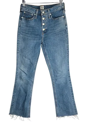 J. Crew‎ Tall Billie Demi Boot Crop Jeans 28T Blue Denim AQ789 High Rise thumbnail 1