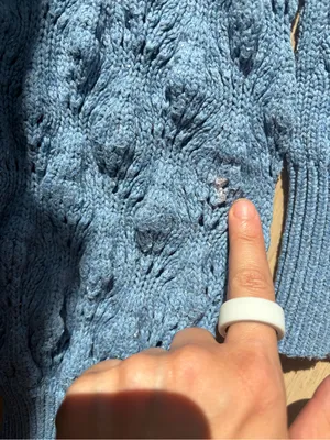 Spell blue bonfire sweater organic cotton knit top thumbnail 10