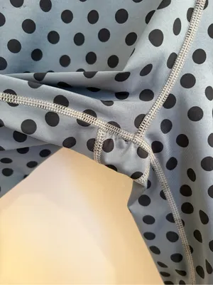 Nike Pro Gray and Black Polka Dot Bike Shorts Large thumbnail 4