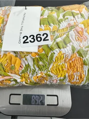 Faithfull The Brand Nora Midi Dress Jolene Floral Print XS Yellow Pink Green NWT thumbnail 10