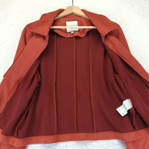 BAGATELLE Women's Rust Red Faux Suede Zip Front Jacket XL Casual‎ thumbnail 8
