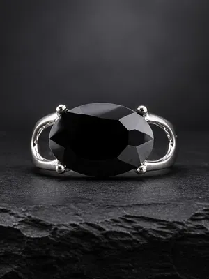 Luxury Collection Titanium Steel Silver w/ Sparkling Gemstone Cocktail Ring S 9 thumbnail 2