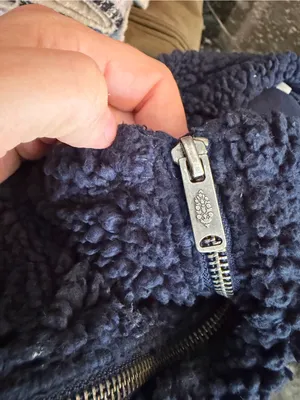 Free People Movement Fluffy Blue Small Women's Fleece Quarter Zip Oversized thumbnail 10