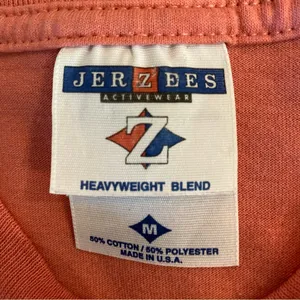 American Apparel Jerzees pink Womens t shirt Sz M Home Tweet Home birds and guitar Branson thumbnail 3