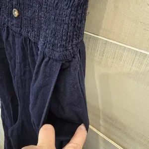 {LT} Abercrombie & Fitch Navy Strapless Pant Romper thumbnail 6