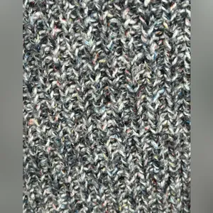 Aerie Chunky Lace Up Sweater XL Gray Confetti Knit Cozy Oversized Pullover thumbnail 6