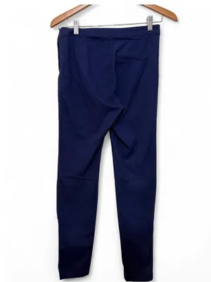 H&M Women’s Navy High Rise Side Zip Stretch Skinny Ankle Pants size 6 thumbnail 11