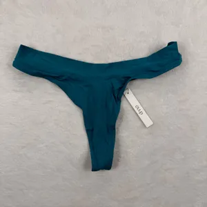 CUUP The Plunge Mesh Bra 32B and Thong Size 3 Set‎ Turquoise Teal NWT thumbnail 11