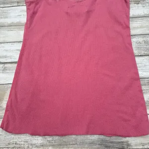 Y2K Abercrombie & Fitch Lace Tank Top Camisole Sz M Pink Stretch Ribbed Coquette thumbnail 7