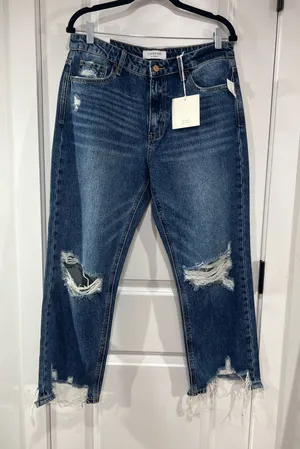 Vervet High Rise, dark wash, cropped, jeans thumbnail 1