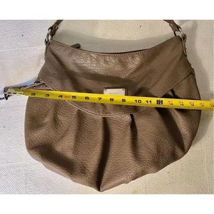 Nine West Large Gray Faux Pebble Leather Shoulder Bag thumbnail 15
