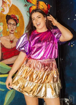 Queen Of Sparkles Metallic Top thumbnail 2