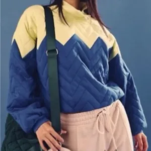 Free People Zig Zag Pullover Jacket. Size Large thumbnail 1