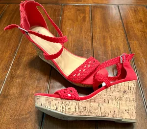 Mossimo Supply Co Coral Wedges thumbnail 1