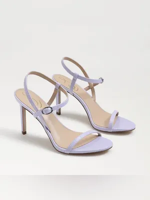 Sam Edelman Doran Misty Lilac Croc Stiletto Sandals Size 8 MSRP $130 thumbnail 3