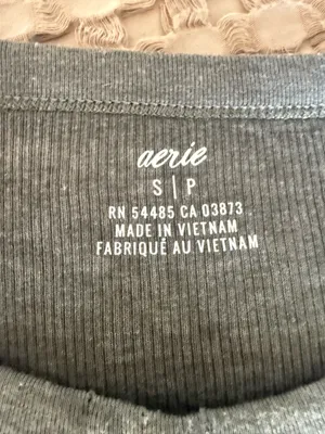 Aerie Ribbed Long Sleeve Top thumbnail 2