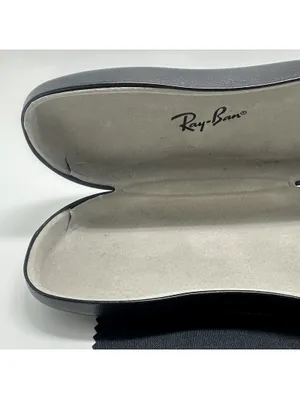 Ray-Ban Rectangular Black and Clear Prescription Glasses Frames with Case thumbnail 13