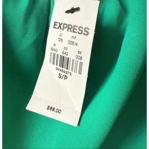 Express S Green Maxi Dress Strapless Popover Coastal Resortwear‎ Beachy NWT thumbnail 5