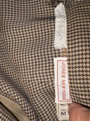 Women's Brown Two-Piece Skirt Suit Jacket & Skirt thumbnail 3