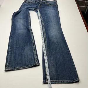 Silver Jeans‎ Co. Aiko Bootcut Size 28 Waist Womens Blue Denim Jeans *FLAWED thumbnail 7