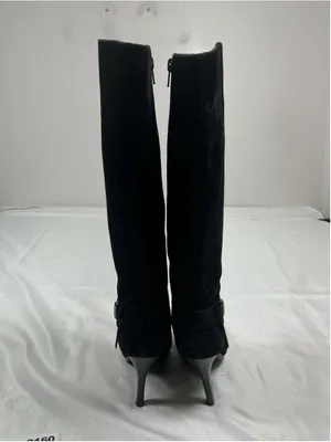 Womans Excellent Worthington Stiletto Knee High Boots Size 7 M Black thumbnail 4