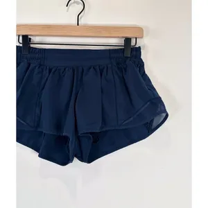 Lululemon Women Shorts Blue Hotty Hot II Athletic Lined Mid Rise Stretch Size 8 thumbnail 6
