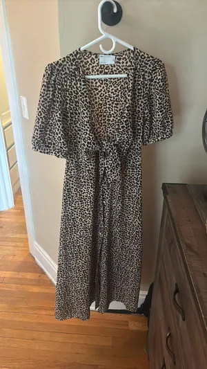Asos Cheetah midi dress thumbnail 3