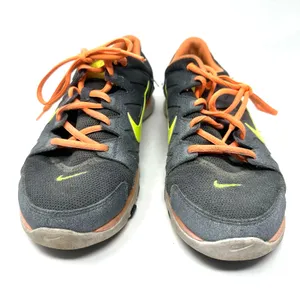 Nike‎ Size 7.5 Sneakers Gray Orange Lace Up Running Hiking Outdoors Gym Sports thumbnail 7