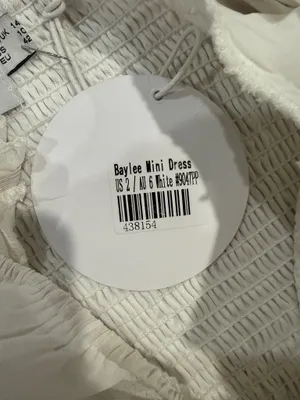 Princess Polly Baylee White Mini Dress NWT Women's US 2 Hoco Party Bridal thumbnail 5