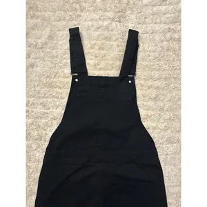 ASOS Design classic gothic countrycore black cotton overalls Size 32/Large thumbnail 5