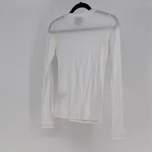 Reformation Women's Organic Cotton Tercel Crew Neck Long Sleeve Tee Shirt XS thumbnail 4