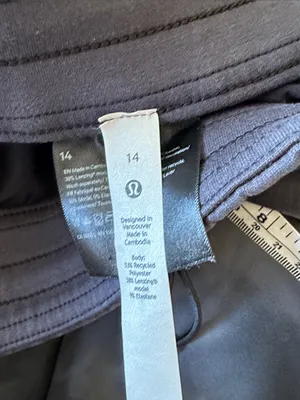 lululemon softstreme brushed Women's Charcoal Straight Leg Track Pants 14 thumbnail 6