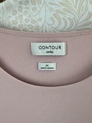 Aritzia Contour Light Pink Scoop-neck Long Sleeve Bodysuit - Size - Medium thumbnail 4