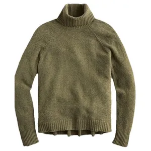 J Crew L Women's Turtleneck Green‎ Sweater in Supersoft Yarn Size Large AF023 thumbnail 1